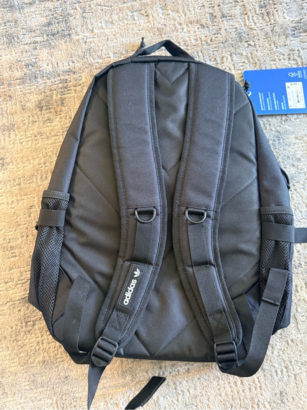 adidas Originals Daily Backpack Black White NWT JK3429 - Picture 2 of 4